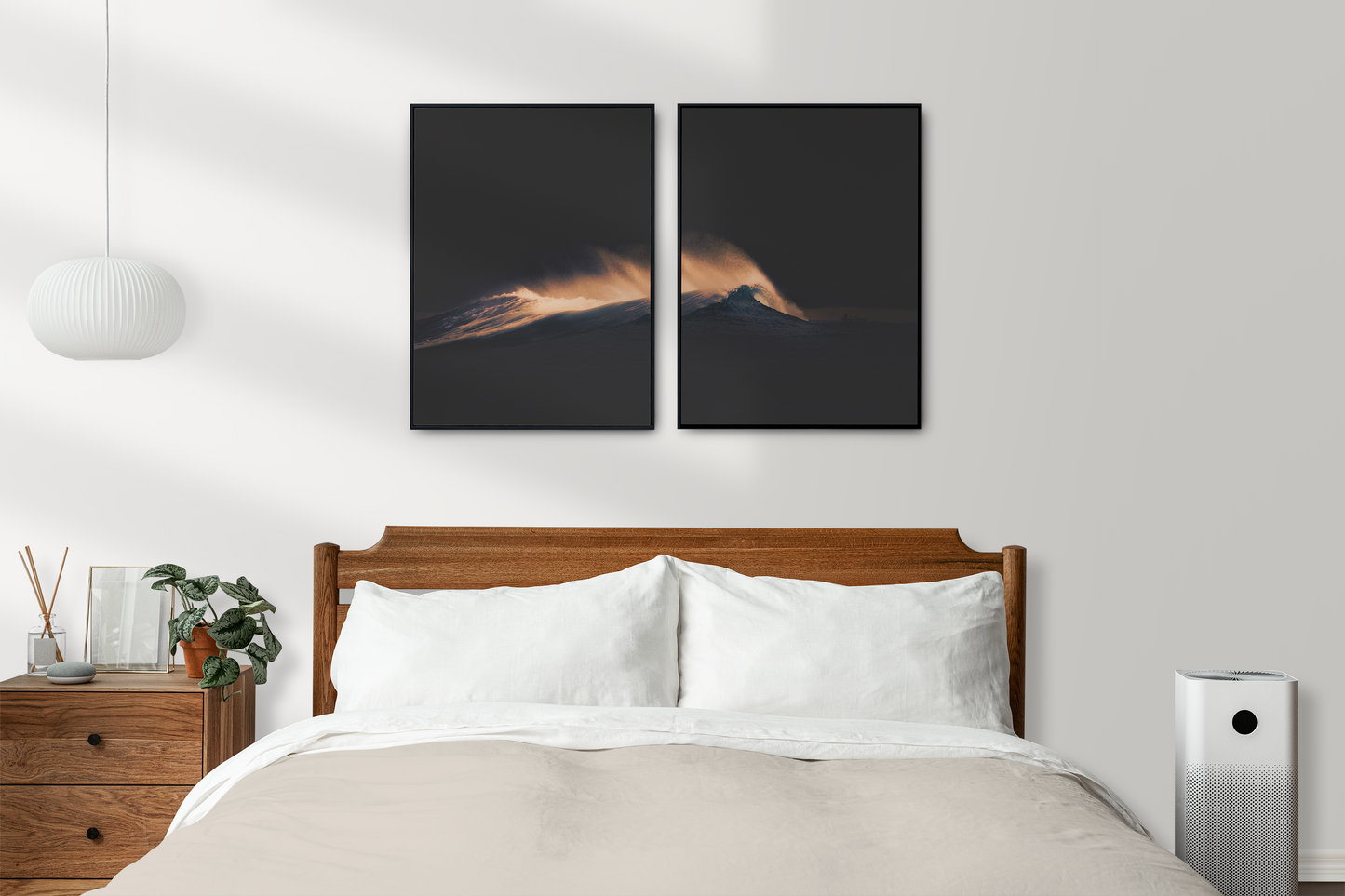 Dark wave was captured at sunrise on Lombok, Indonesia. The peak of the wave is just lit by that first light whilst everything else remains in darkness.