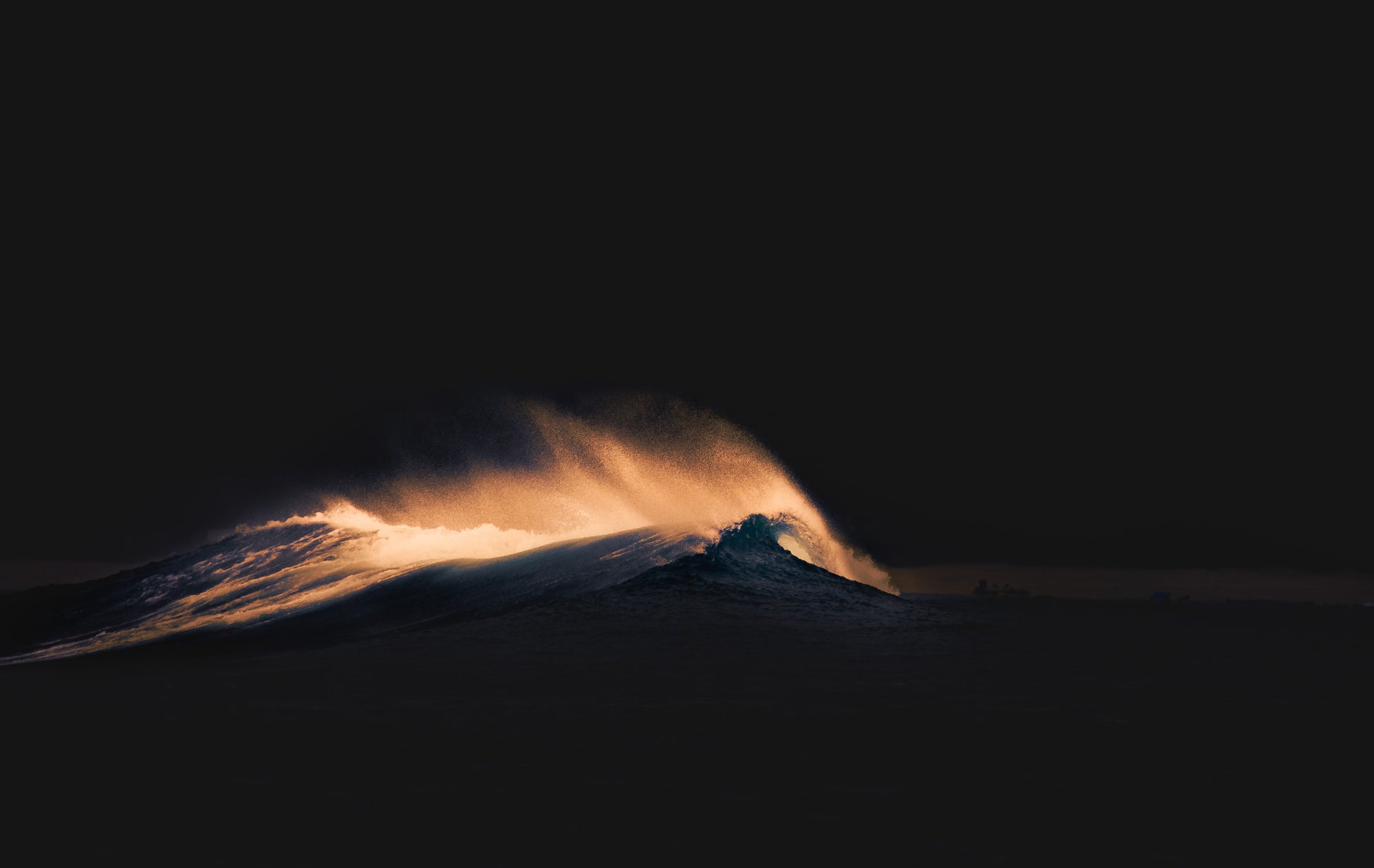 Dark wave was captured at sunrise on Lombok, Indonesia. The peak of the wave is just lit by that first light whilst everything else remains in darkness.   This beautiful image is a limited edition and can be ordered as two separate prints to frame two and hang them together. 
